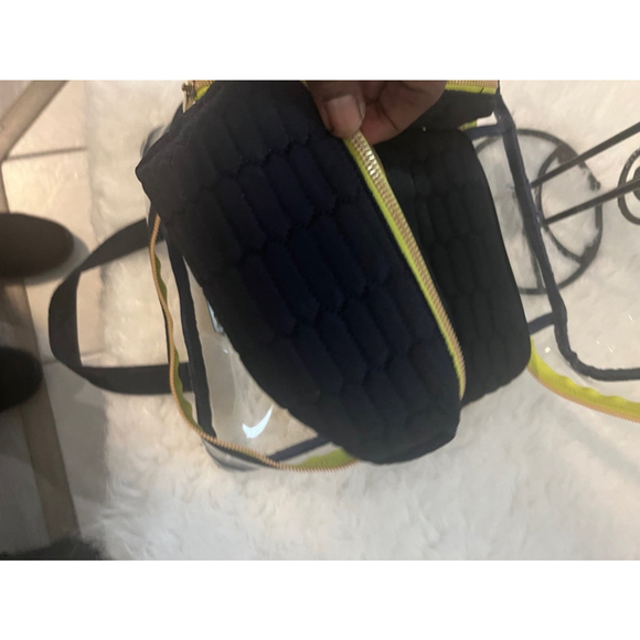 Aimee Kestenberg Ivy 4Pc Set Black quilted Python Travel makeup Case Gold zipper - Picture 7 of 9